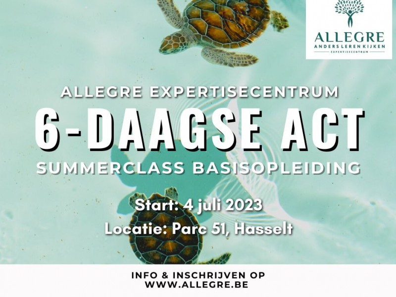 Summerclass: 6-daagse basisopleiding ACT - Hasselt - ODB 1002124-001- met start op 3 juli 2023