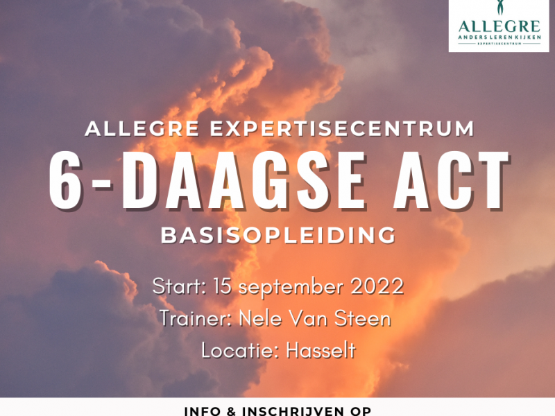 6-daagse basisopleiding ACT te Hasselt - ODB 1002124-001- met start op 15 september 2022