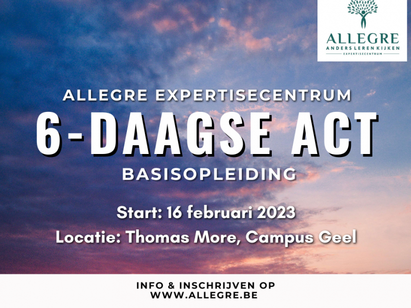 6-daagse basisopleiding ACT i.s.m. Thomas More - ODB0003507 - met start op 16 februari 2023