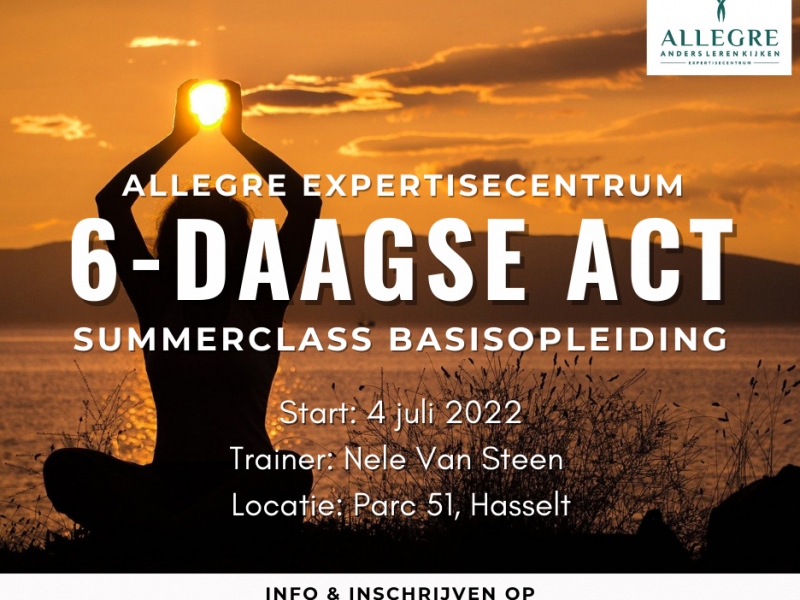 6-daagse basisopleiding ACT - Summerclass Hasselt - ODB 1002124-001- met start op 4 juli 2022