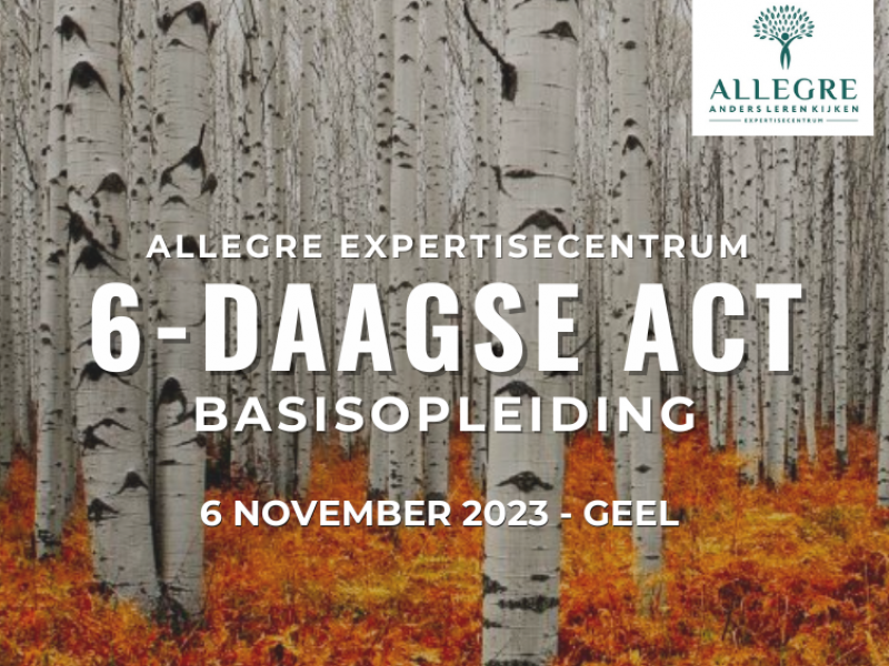 6-daagse basisopleiding ACT te Geel  - start 6 november 2023