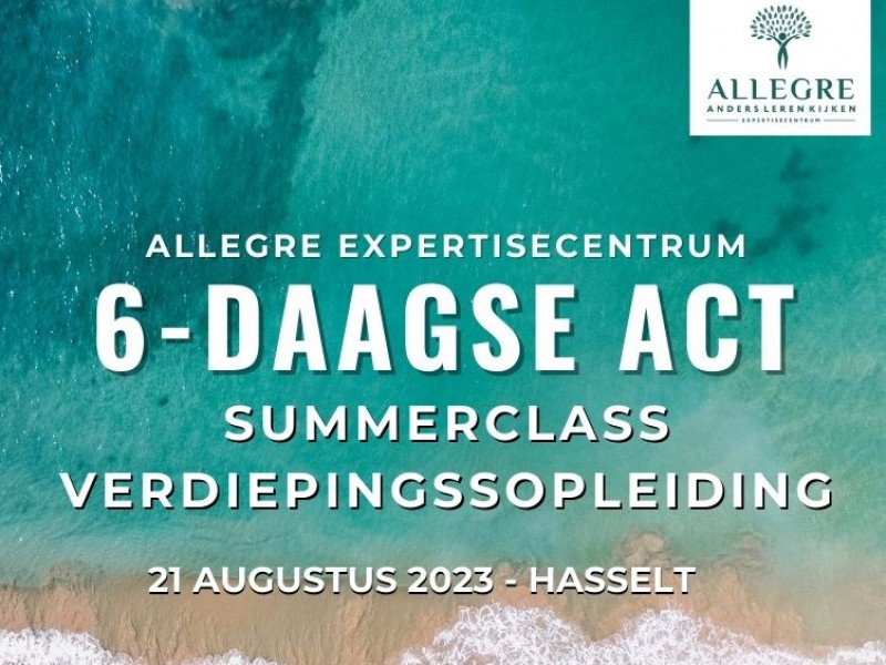 Summerclass: 4-daagse ACT verdiepingsopleiding te Hasselt  - start 22 augustus 